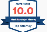 Avvo Top Attorney Award 2020 - Attorney Mark Matney - Holcomb Law, PC - Newport News VA