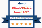 Avvo Clients Choice Award 2020 - Attorney Mark Matney - Holcomb Law, PC - Newport News VA